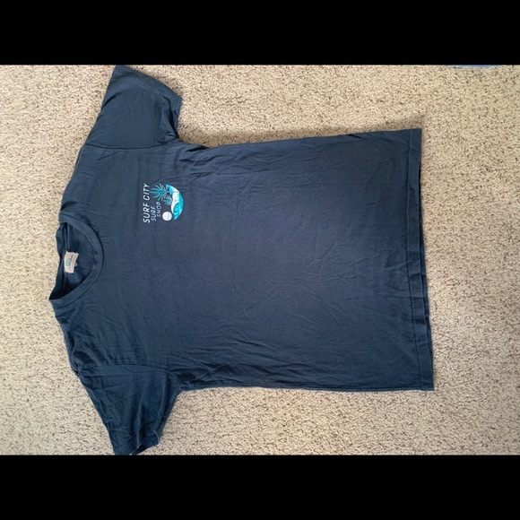 blue oversized surf city tee - Picture 1 of 5